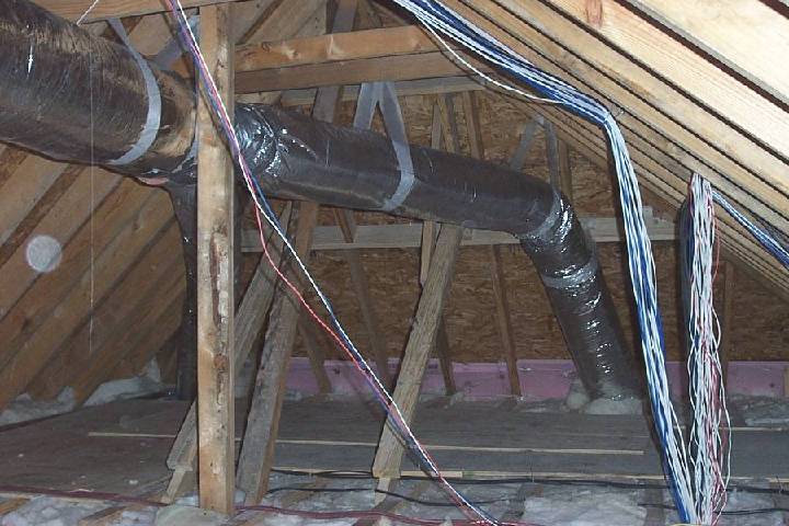 Ducting in Attic for Home Theater